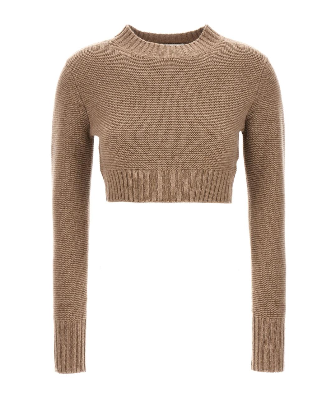 MAX MARA Бежевый кашемировый джемпер / свитер, фото 1