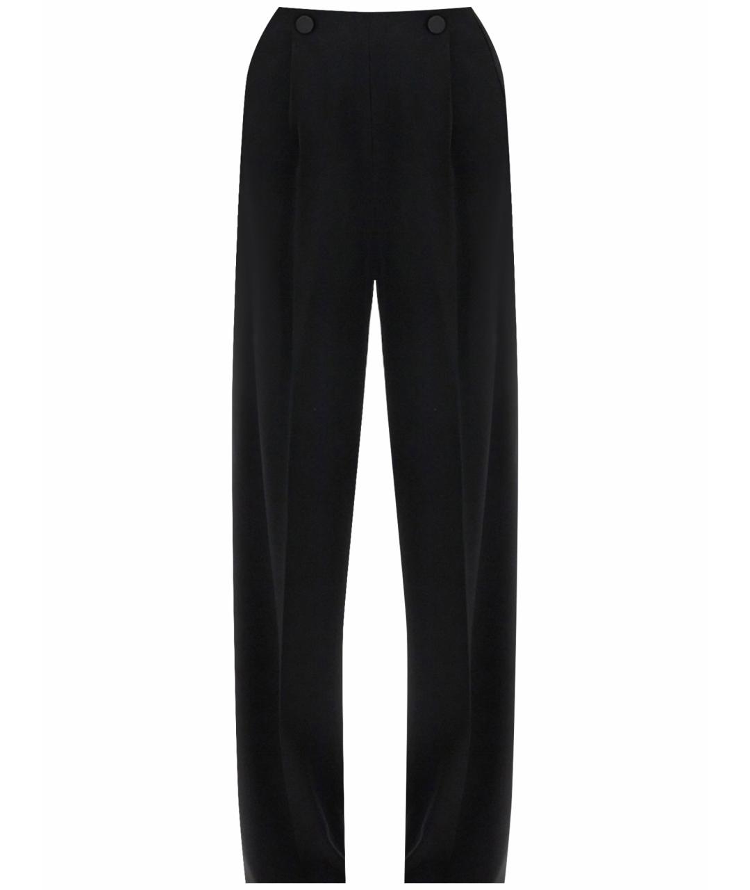 MAX MARA Черные ацетатные брюки широкие, фото 1