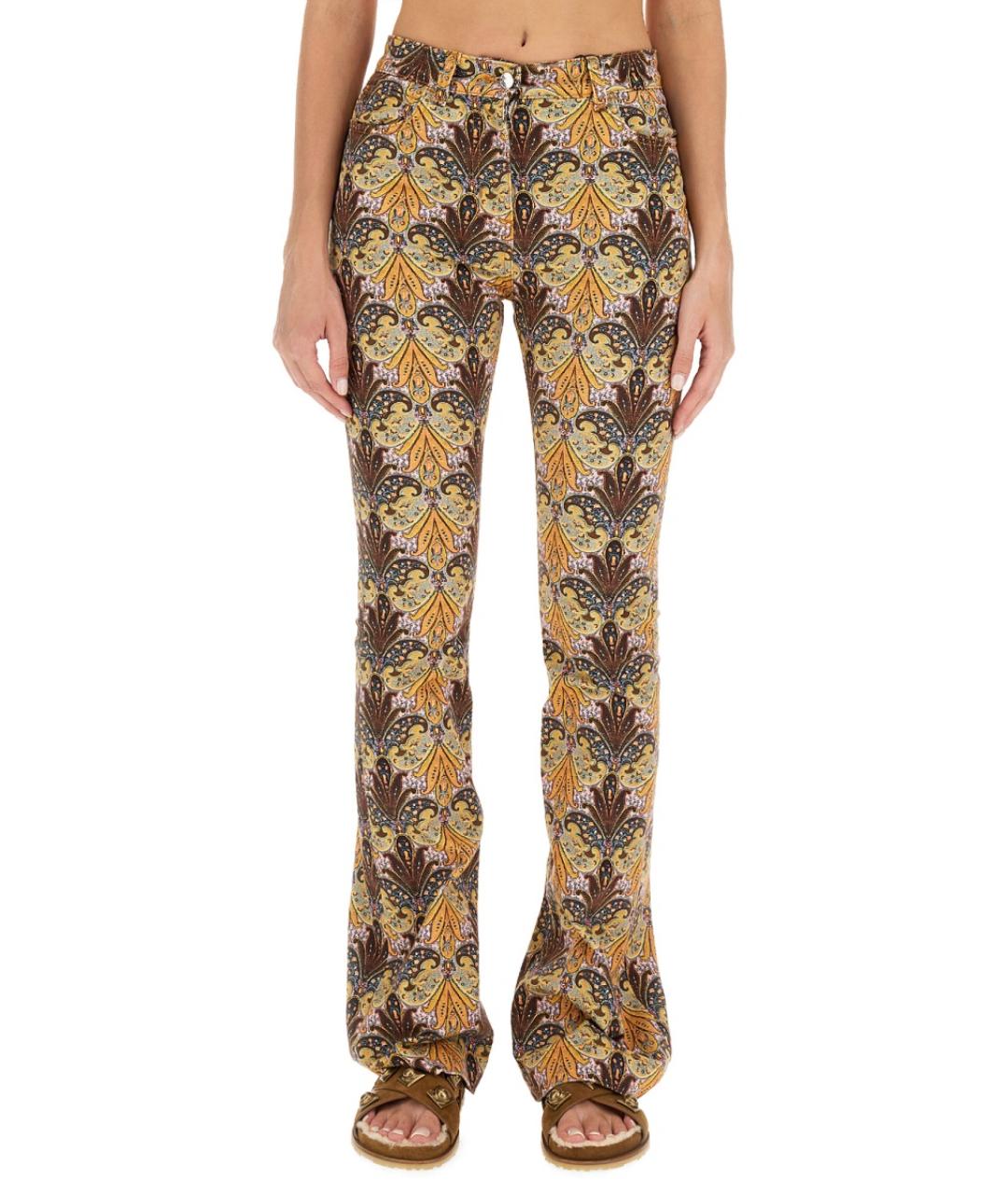 ETRO Мульти хлопковые прямые джинсы, фото 2