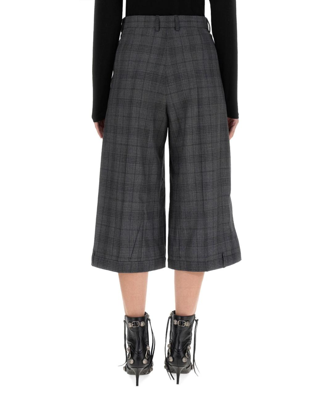 BALENCIAGA Серые шерстяные шорты, фото 4