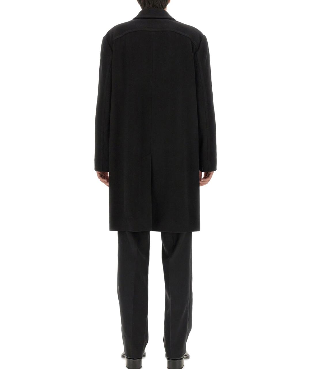 ALEXANDER MCQUEEN Черный шерстяной тренч / плащ, фото 4