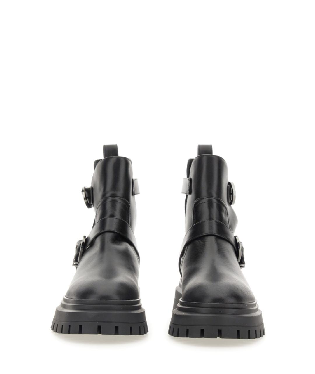 STUART WEITZMAN Черные кожаные ботинки, фото 2