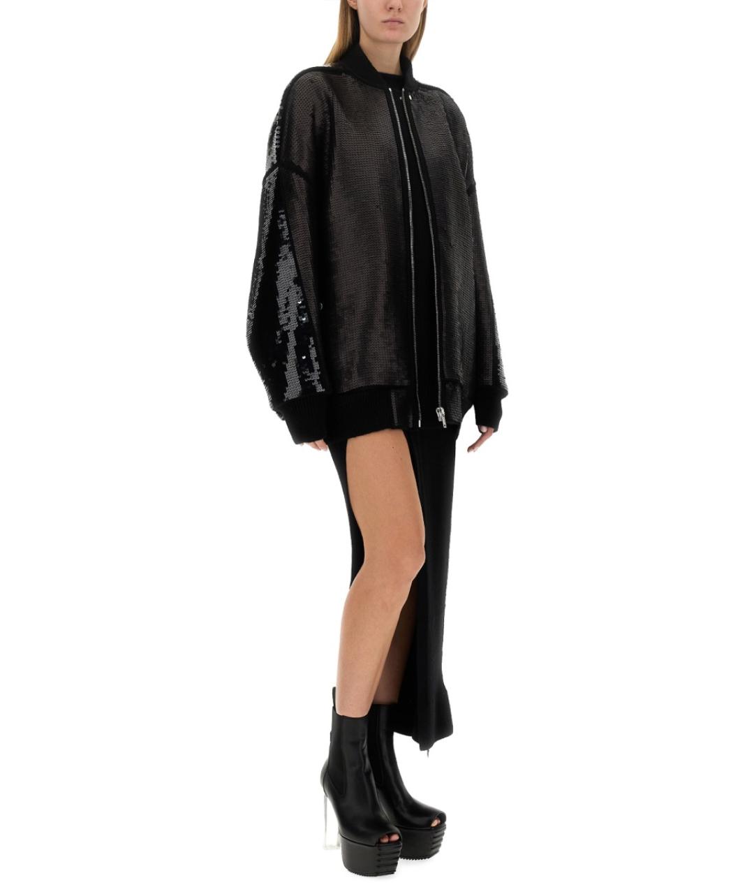 RICK OWENS Черная шерстяная куртка, фото 3