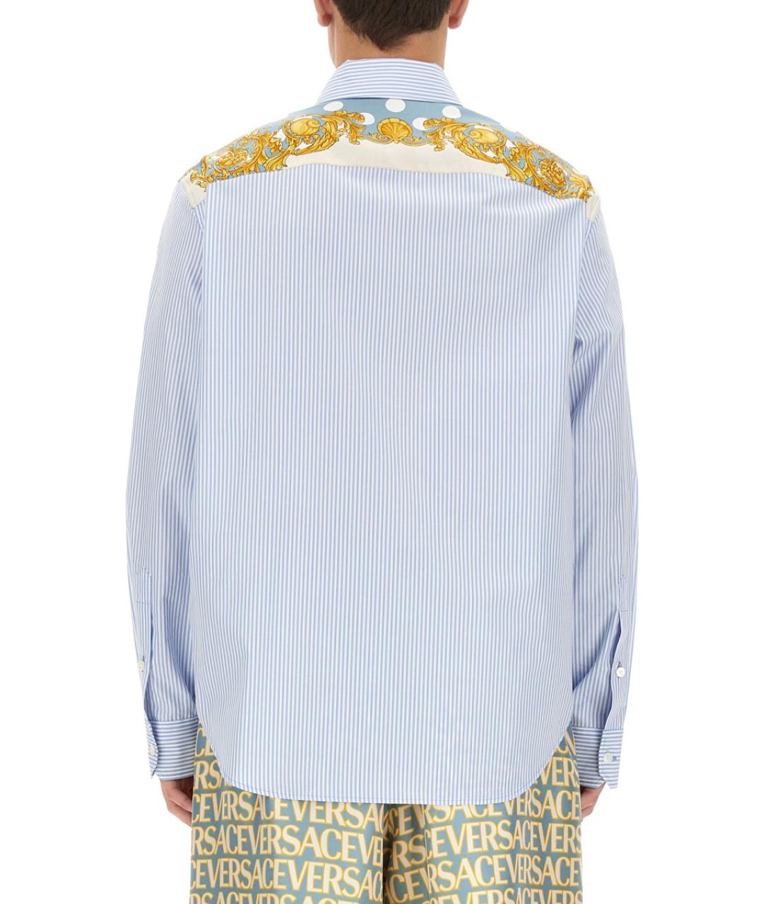 VERSACE Мульти хлопковая кэжуал рубашка, фото 4