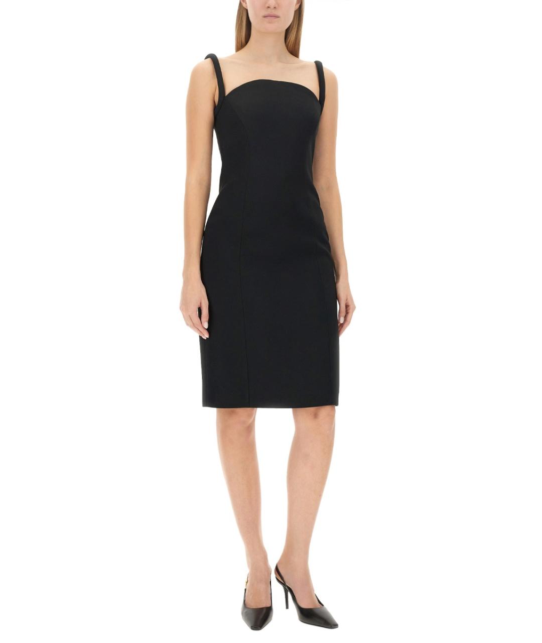 VERSACE Черное повседневное платье, фото 3