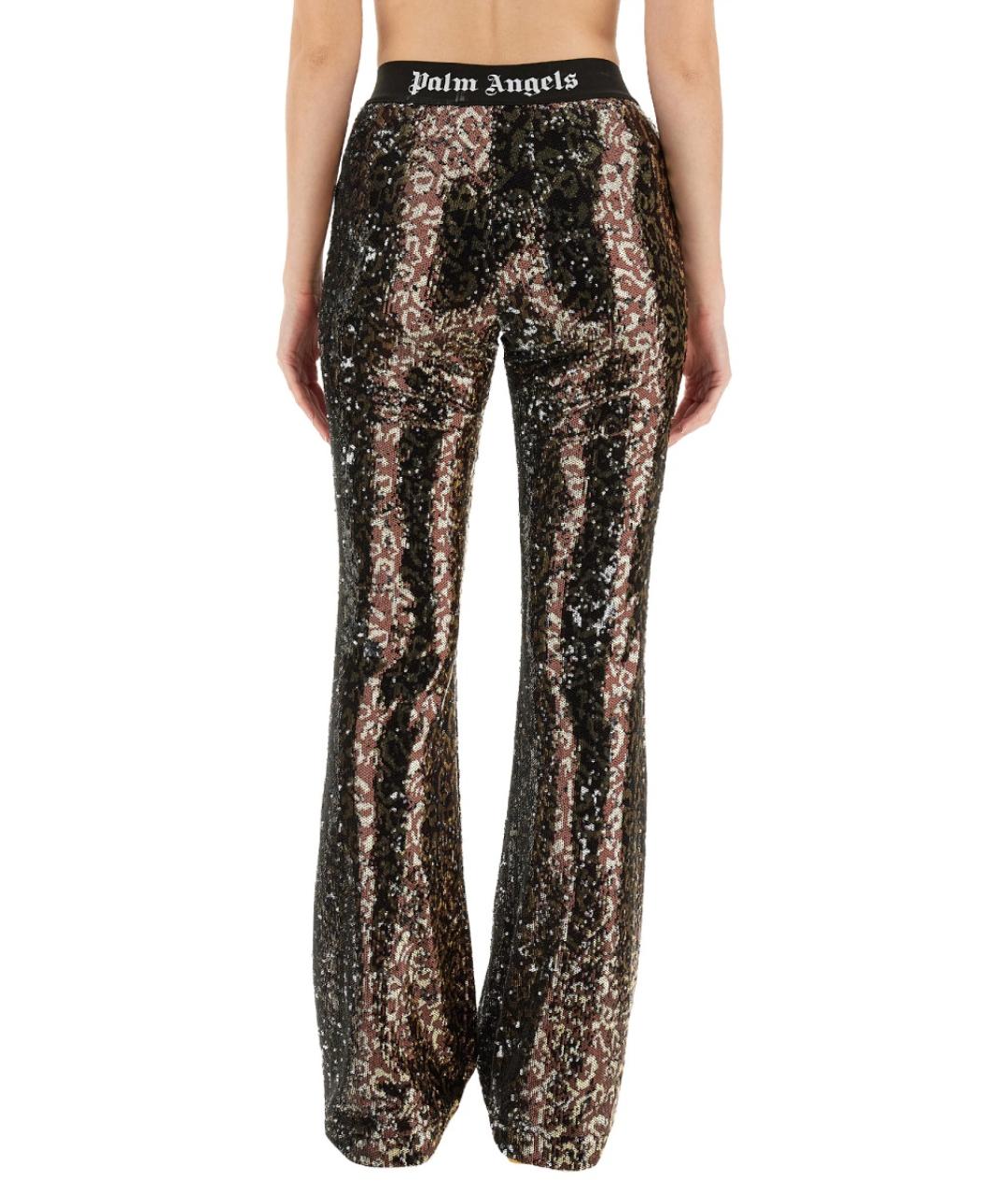 PALM ANGELS Мульти полиэстеровые прямые брюки, фото 4