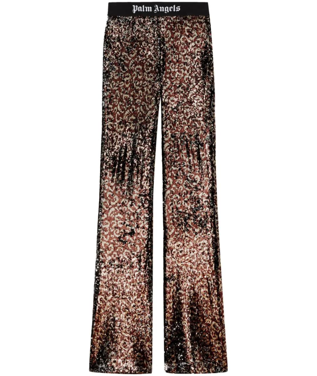 PALM ANGELS Мульти полиэстеровые прямые брюки, фото 1