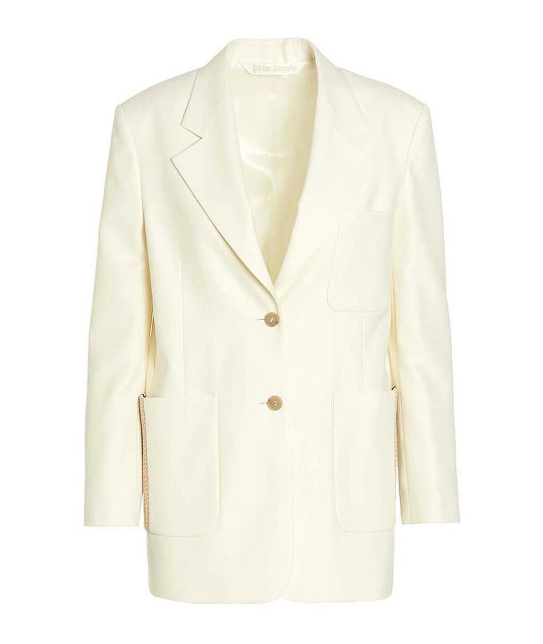 PALM ANGELS Белый полиэстеровый жакет/пиджак, фото 1