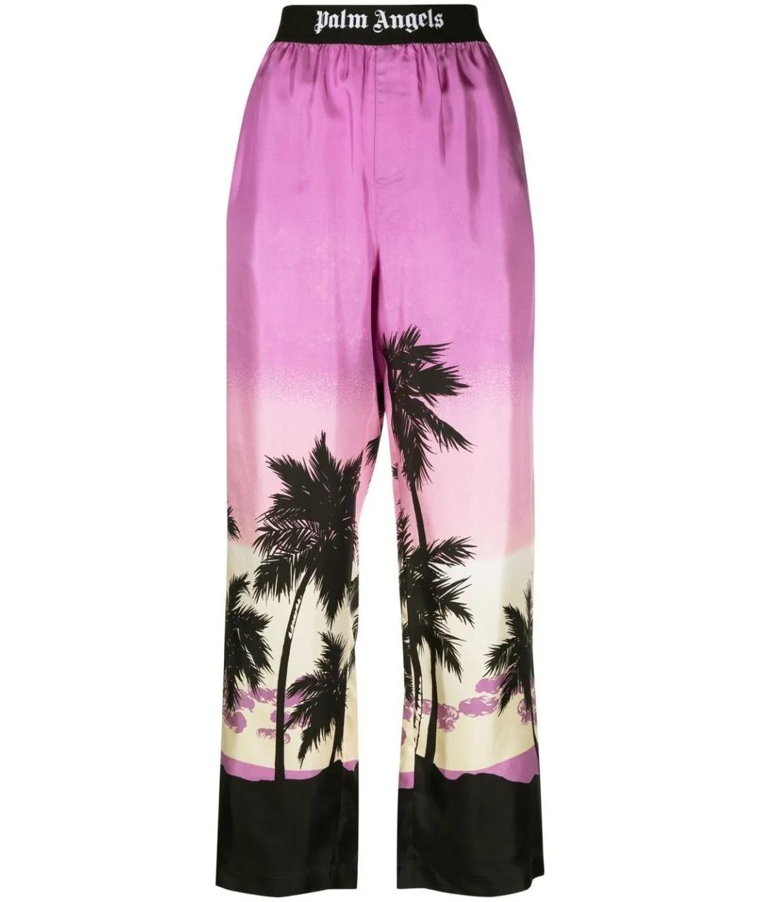 PALM ANGELS Фиолетовые прямые брюки, фото 1
