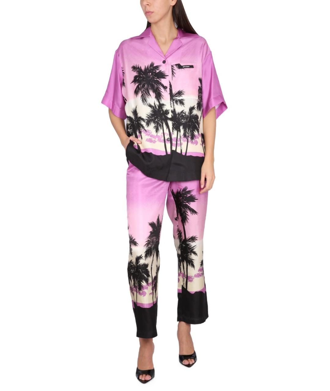 PALM ANGELS Фиолетовые прямые брюки, фото 3