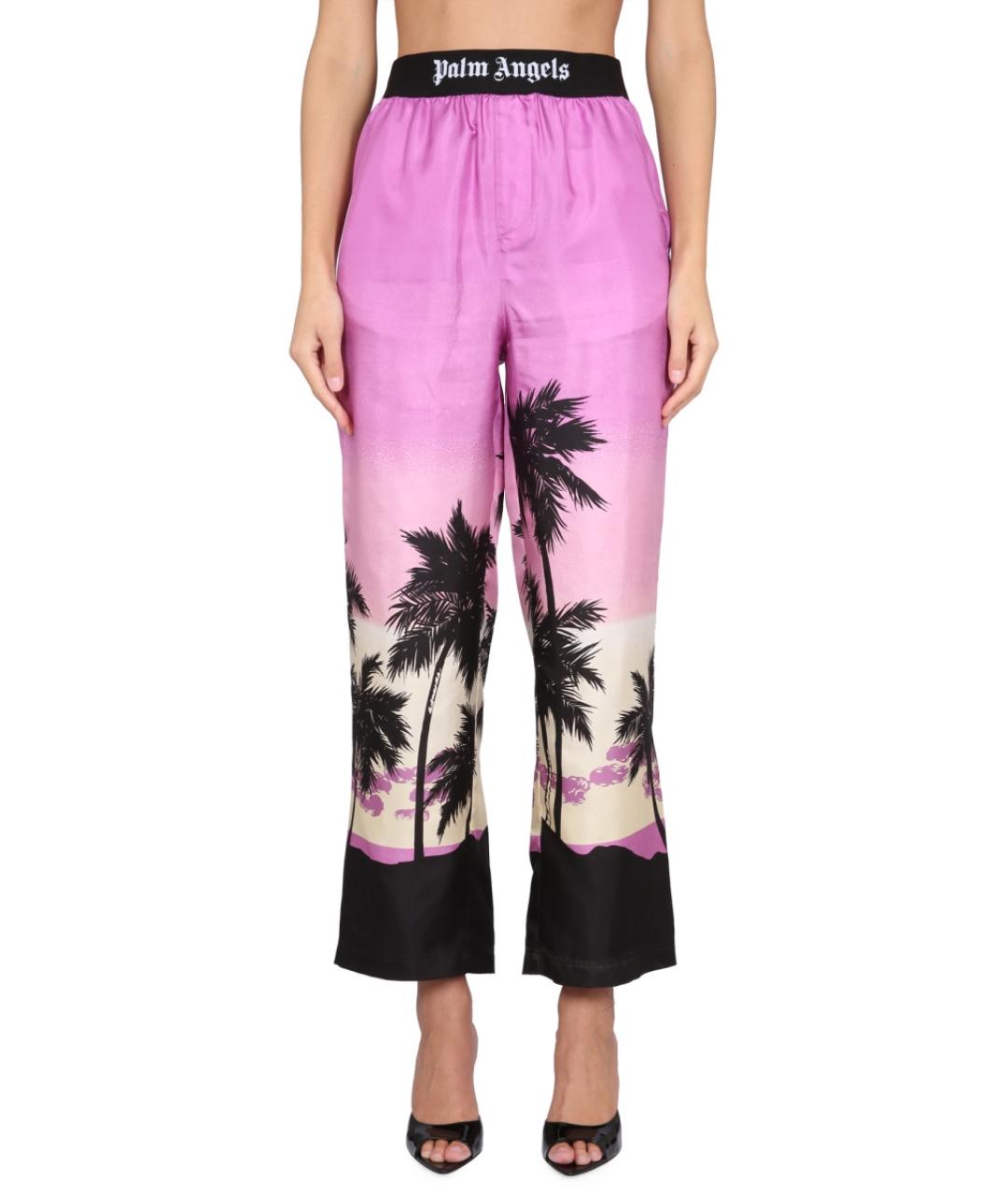 PALM ANGELS Фиолетовые прямые брюки, фото 2