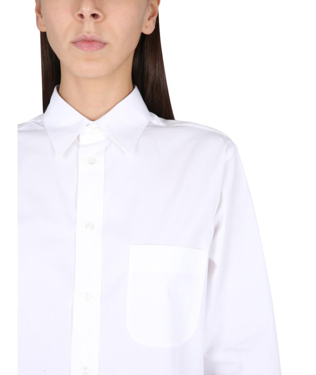 MAISON MARGIELA Белая хлопковая рубашка, фото 5