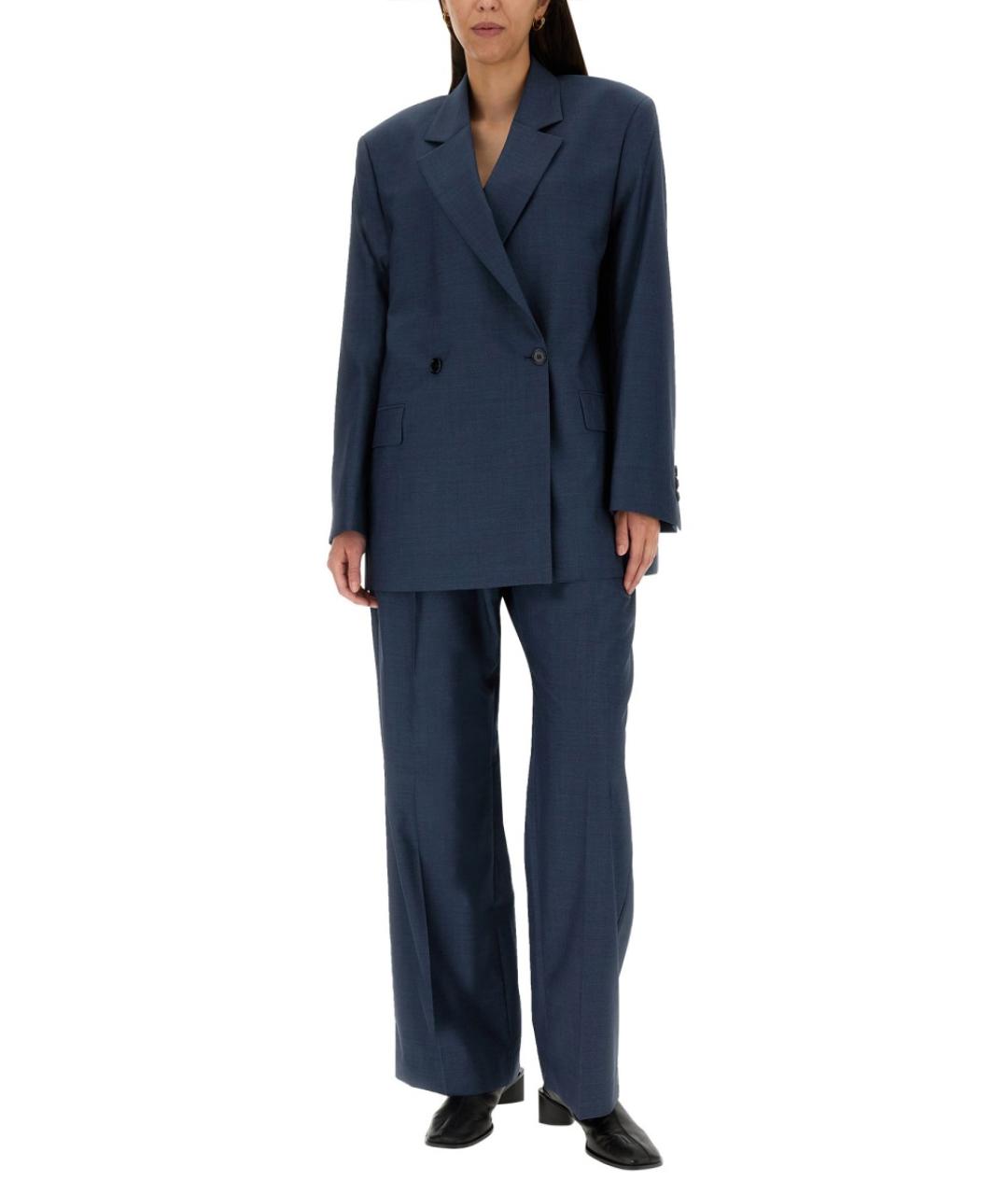 ACNE STUDIOS Синий шерстяной жакет/пиджак, фото 3