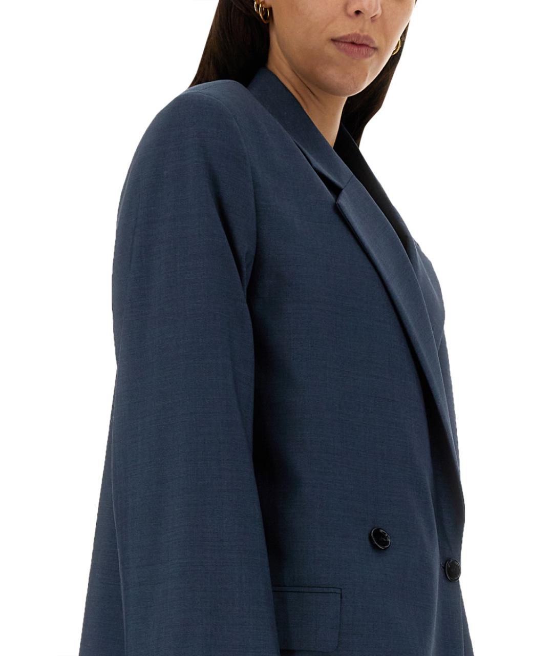 ACNE STUDIOS Синий шерстяной жакет/пиджак, фото 5