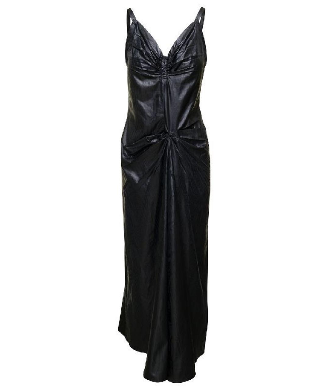 MAISON MARGIELA Черное хлопковое повседневное платье, фото 1