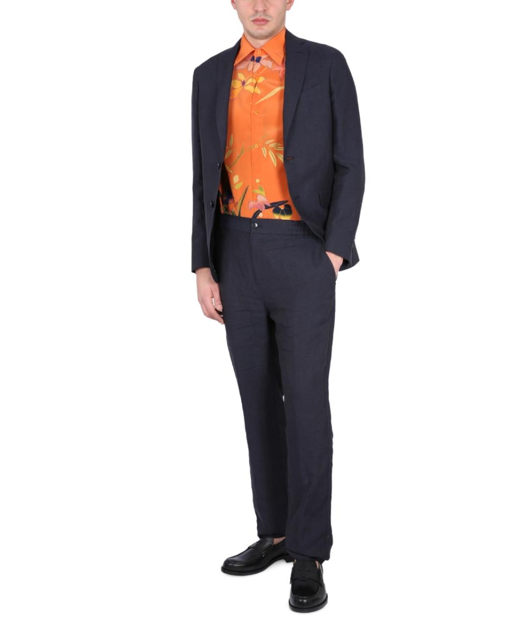 ETRO Синий хлопковый пиджак, фото 3