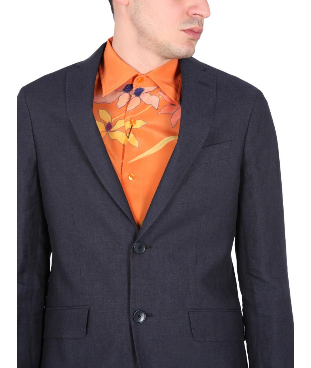 ETRO Синий хлопковый пиджак, фото 5