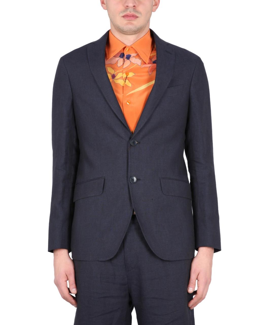 ETRO Синий хлопковый пиджак, фото 2