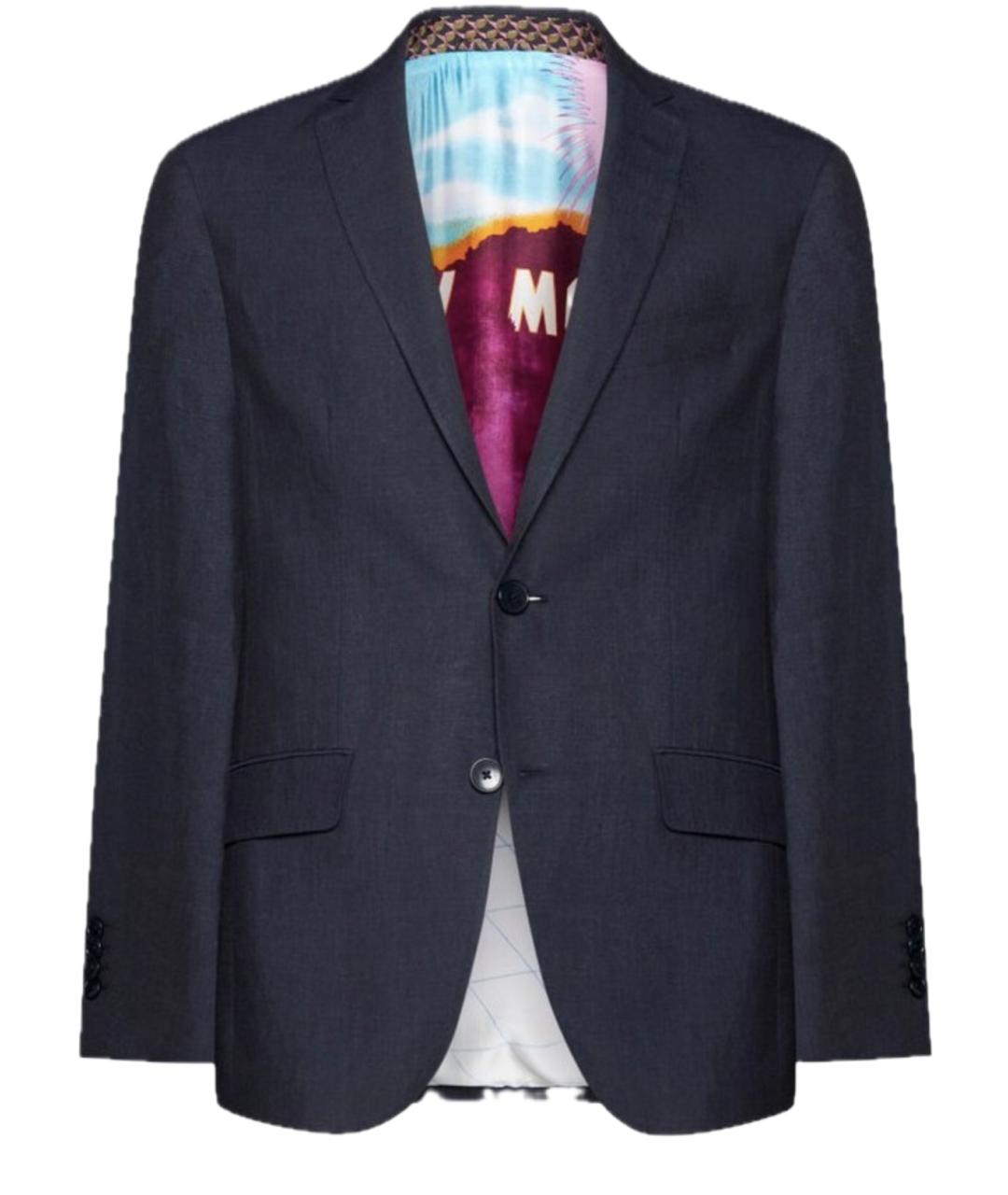 ETRO Синий хлопковый пиджак, фото 1