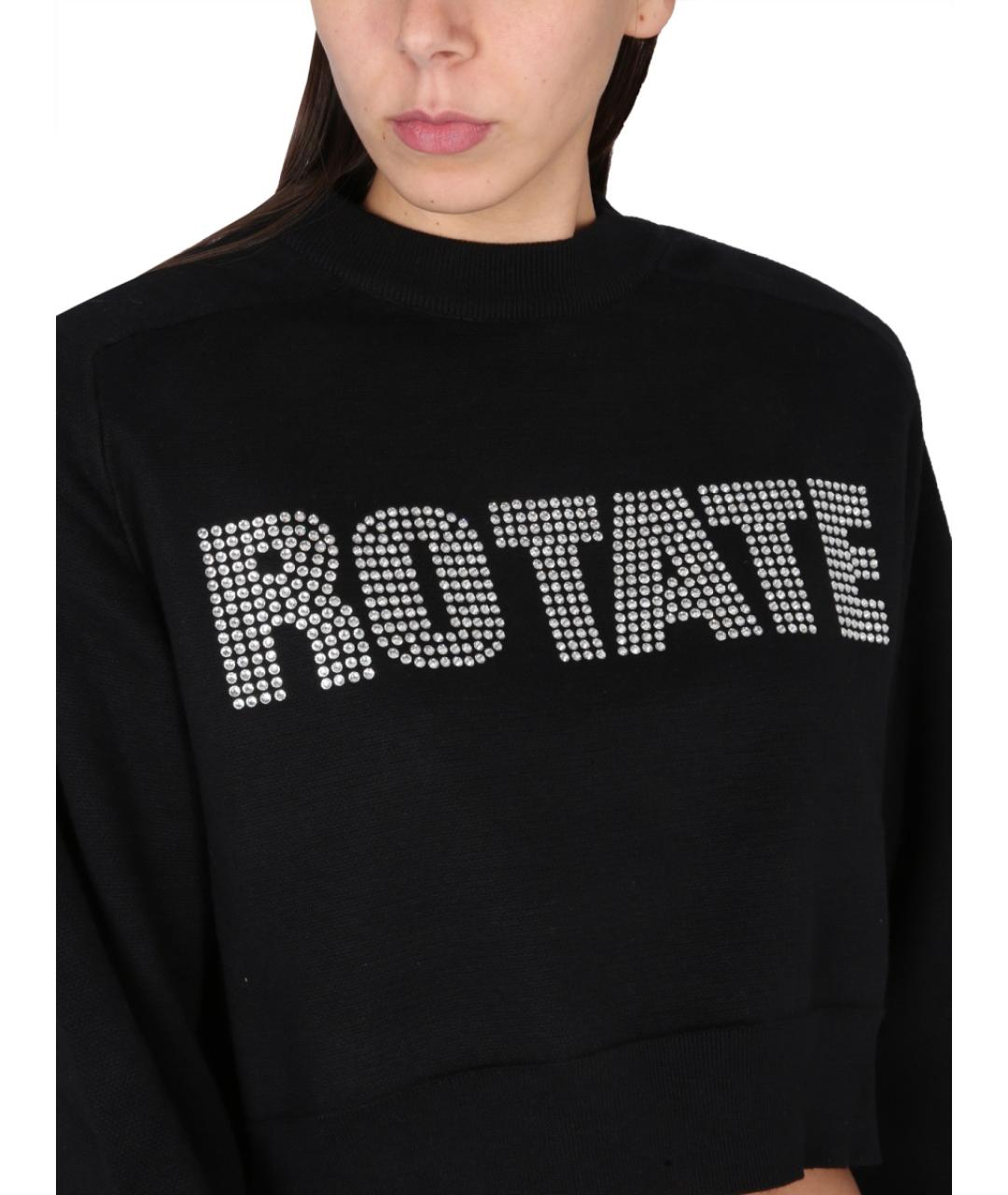 ROTATE Черный полиэстеровый джемпер / свитер, фото 5