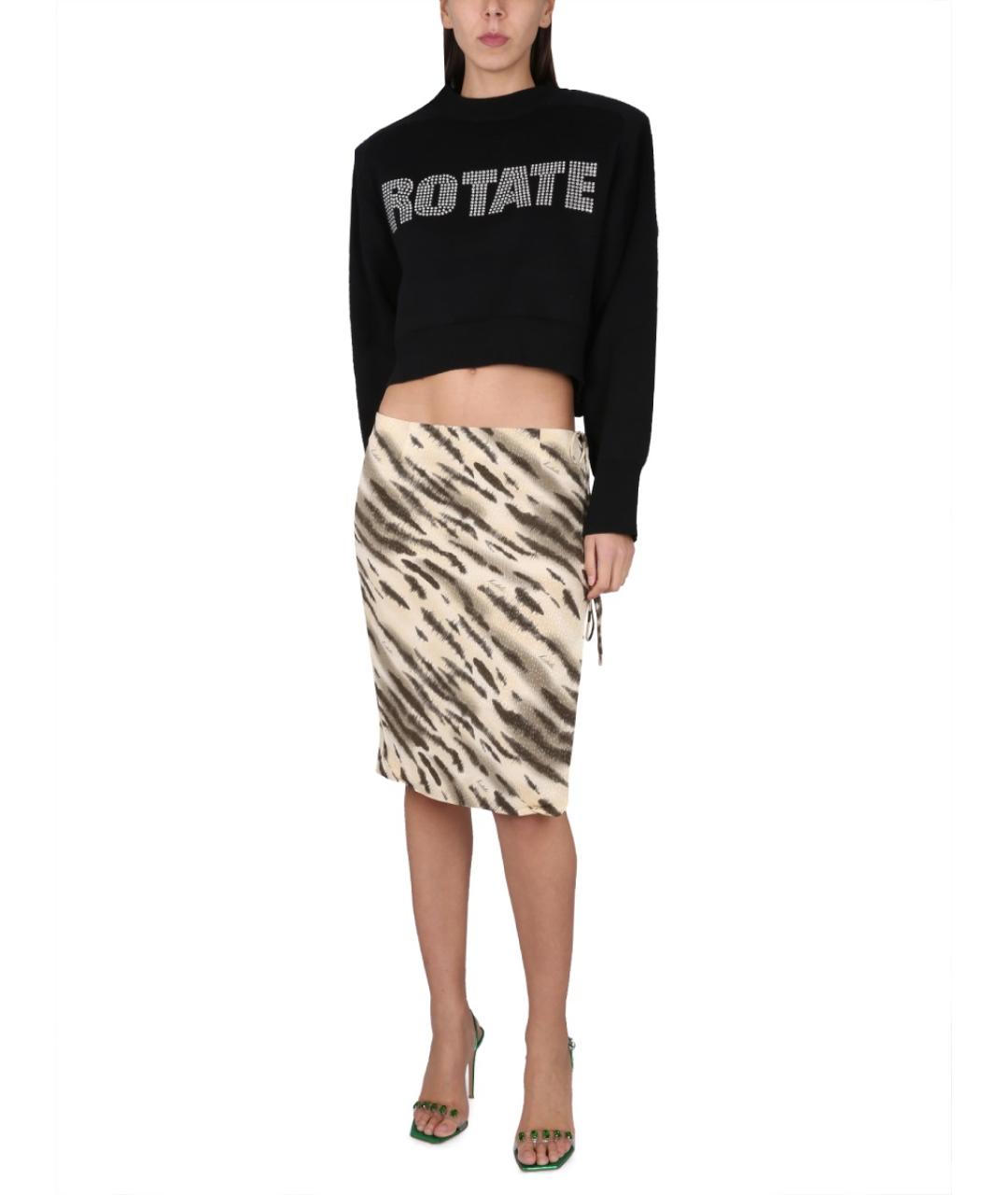 ROTATE Черный полиэстеровый джемпер / свитер, фото 3