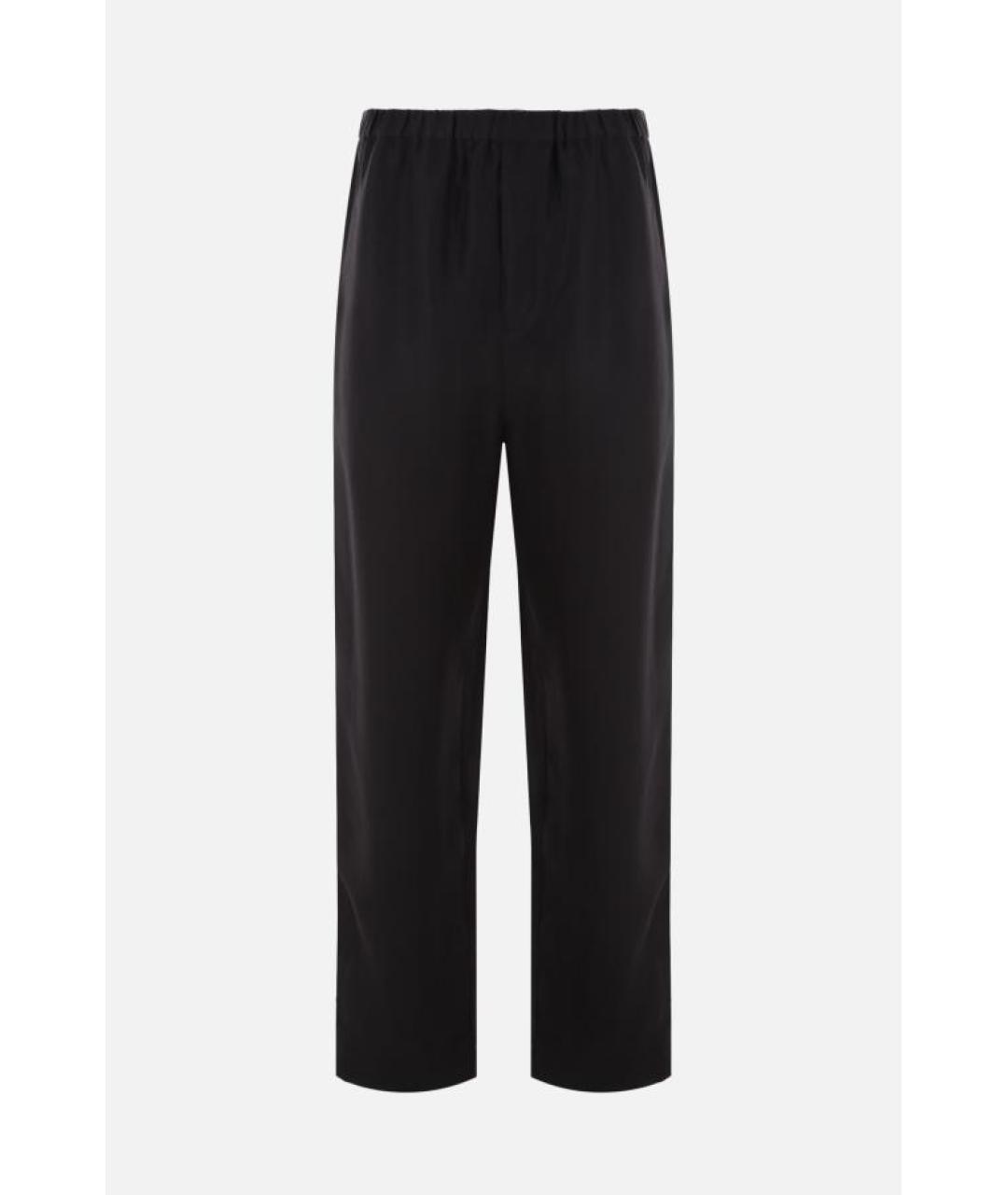 SAINT LAURENT Черные вискозные повседневные брюки, фото 6
