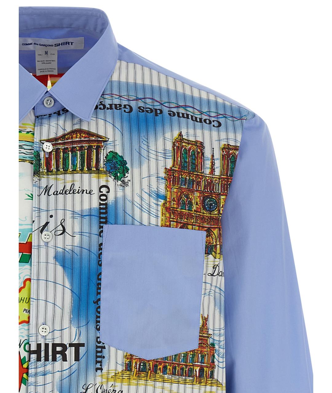 COMME DES GARÇONS SHIRT Мульти хлопковая кэжуал рубашка, фото 3