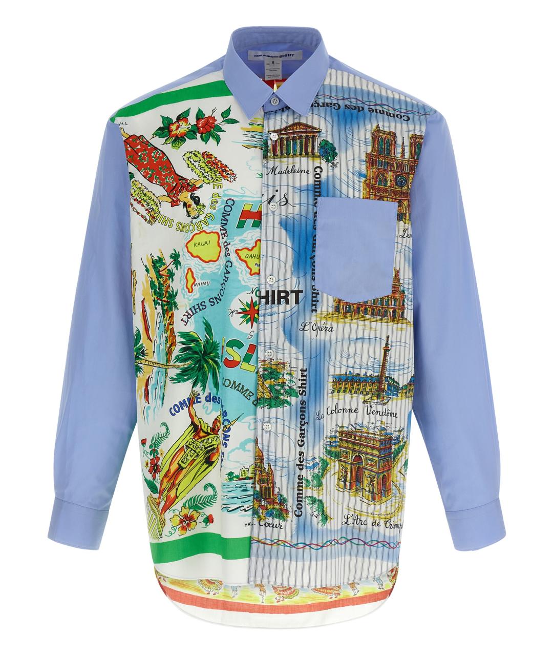 COMME DES GARÇONS SHIRT Мульти хлопковая кэжуал рубашка, фото 1