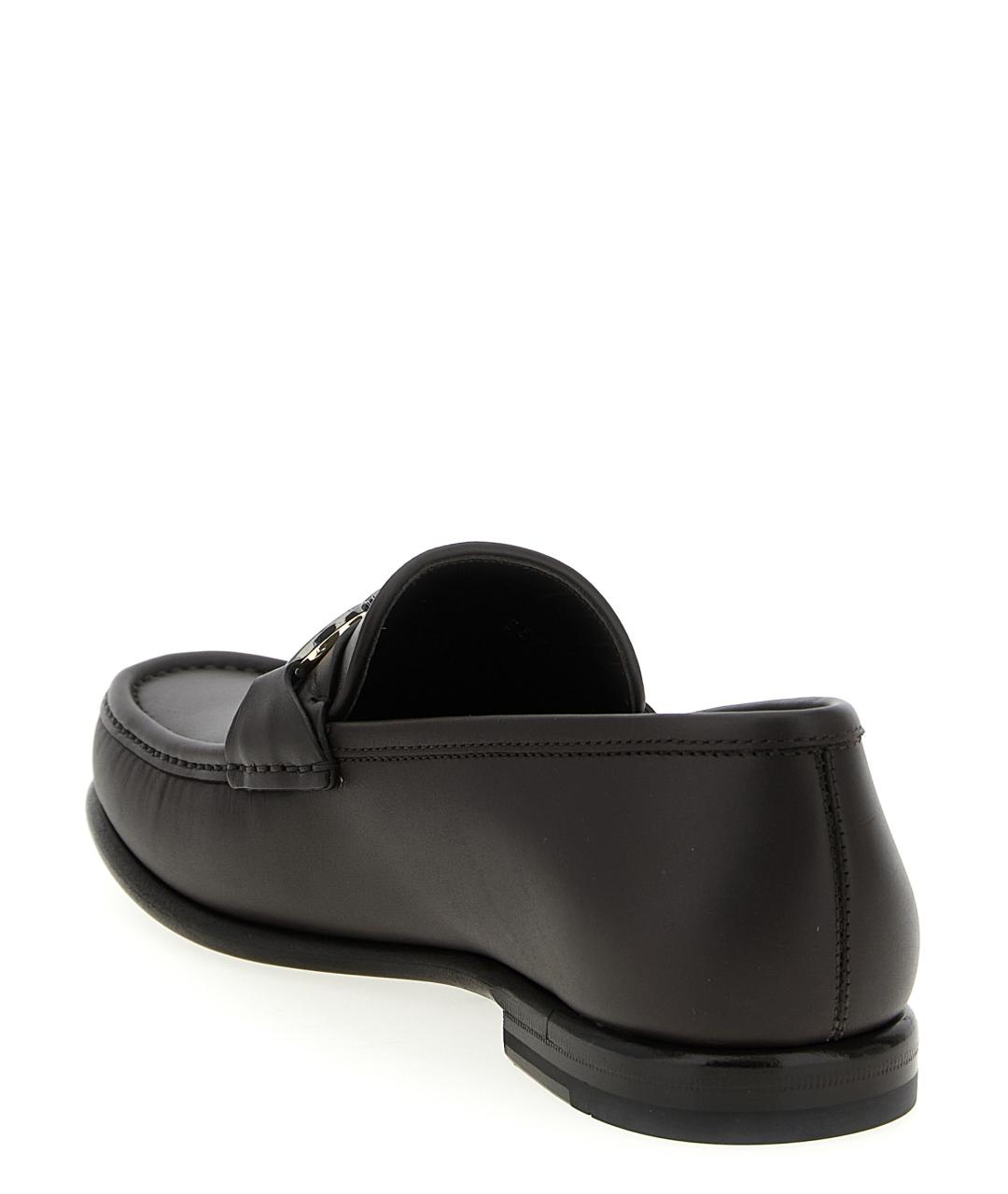 FERRAGAMO Коричневые кожаные лоферы, фото 3