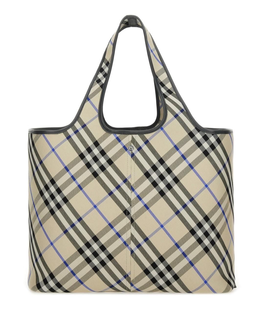 BURBERRY Бежевая тканевая сумка тоут, фото 1