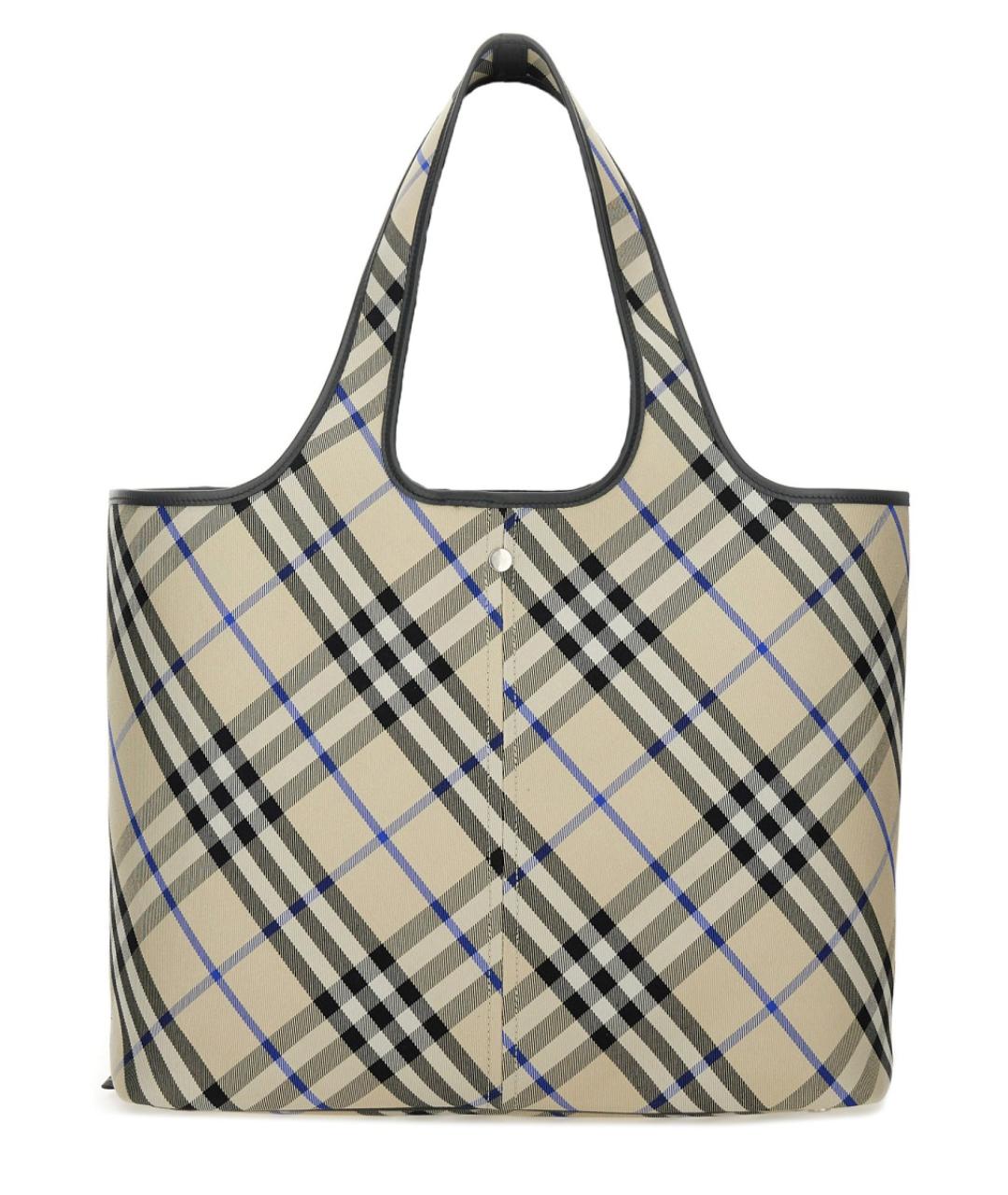 BURBERRY Бежевая тканевая сумка тоут, фото 4