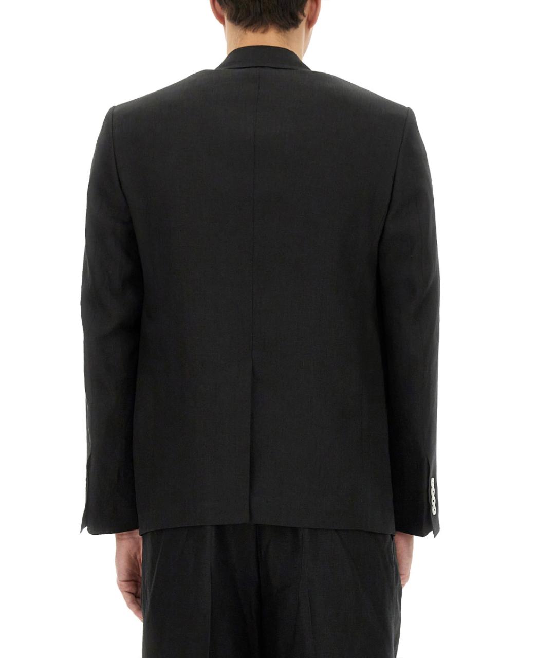 DOLCE&GABBANA Черный льняной пиджак, фото 4