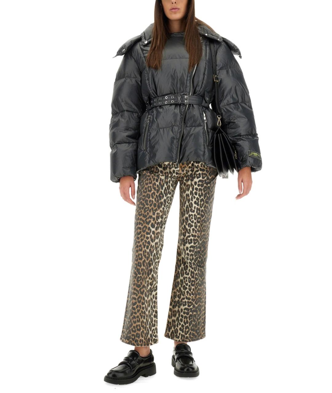 GANNI Черная полиамидовая куртка, фото 3