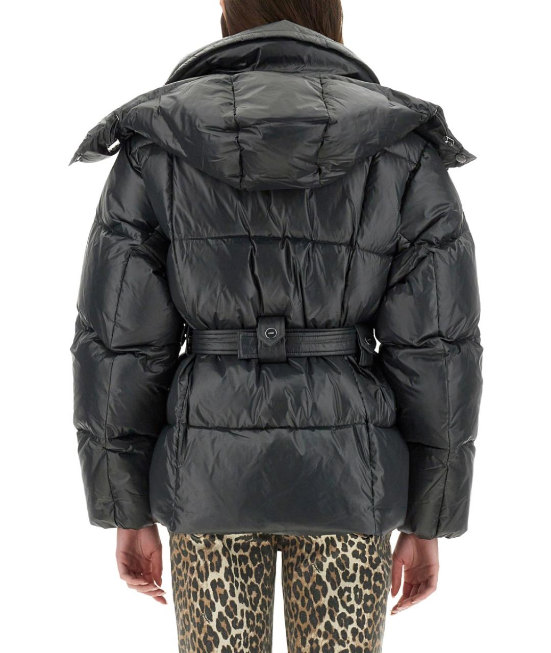 GANNI Черная полиамидовая куртка, фото 4