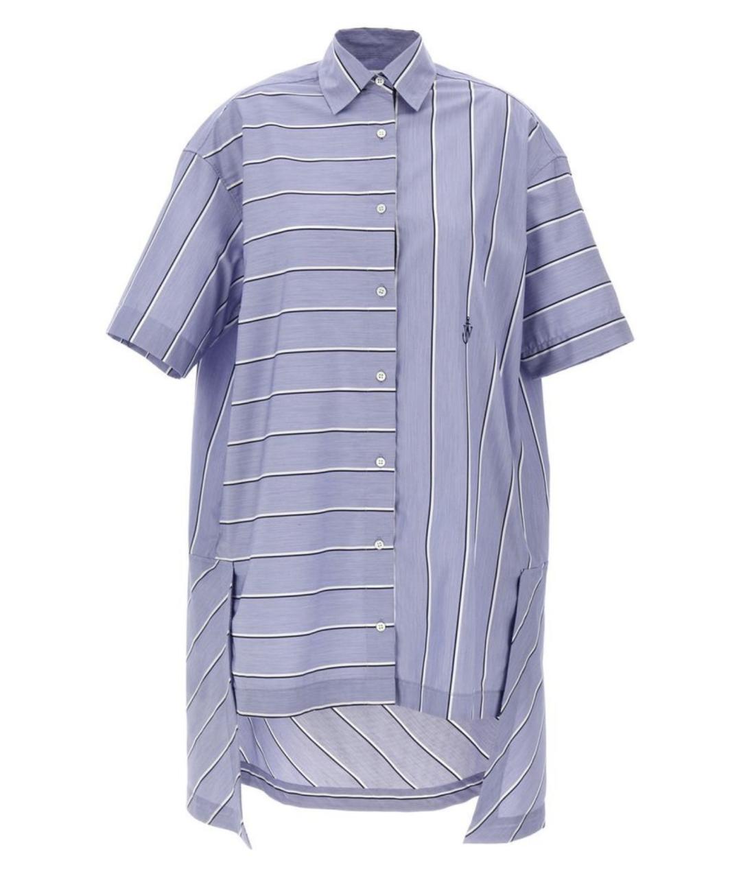 J.W.ANDERSON Голубое хлопковое повседневное платье, фото 1