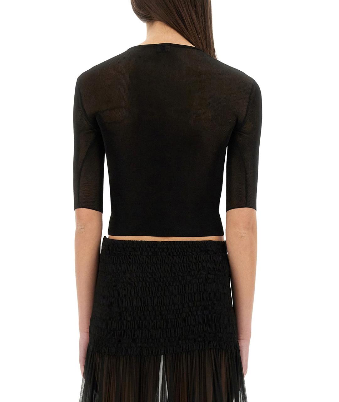 SAINT LAURENT Черный вискозный джемпер / свитер, фото 4