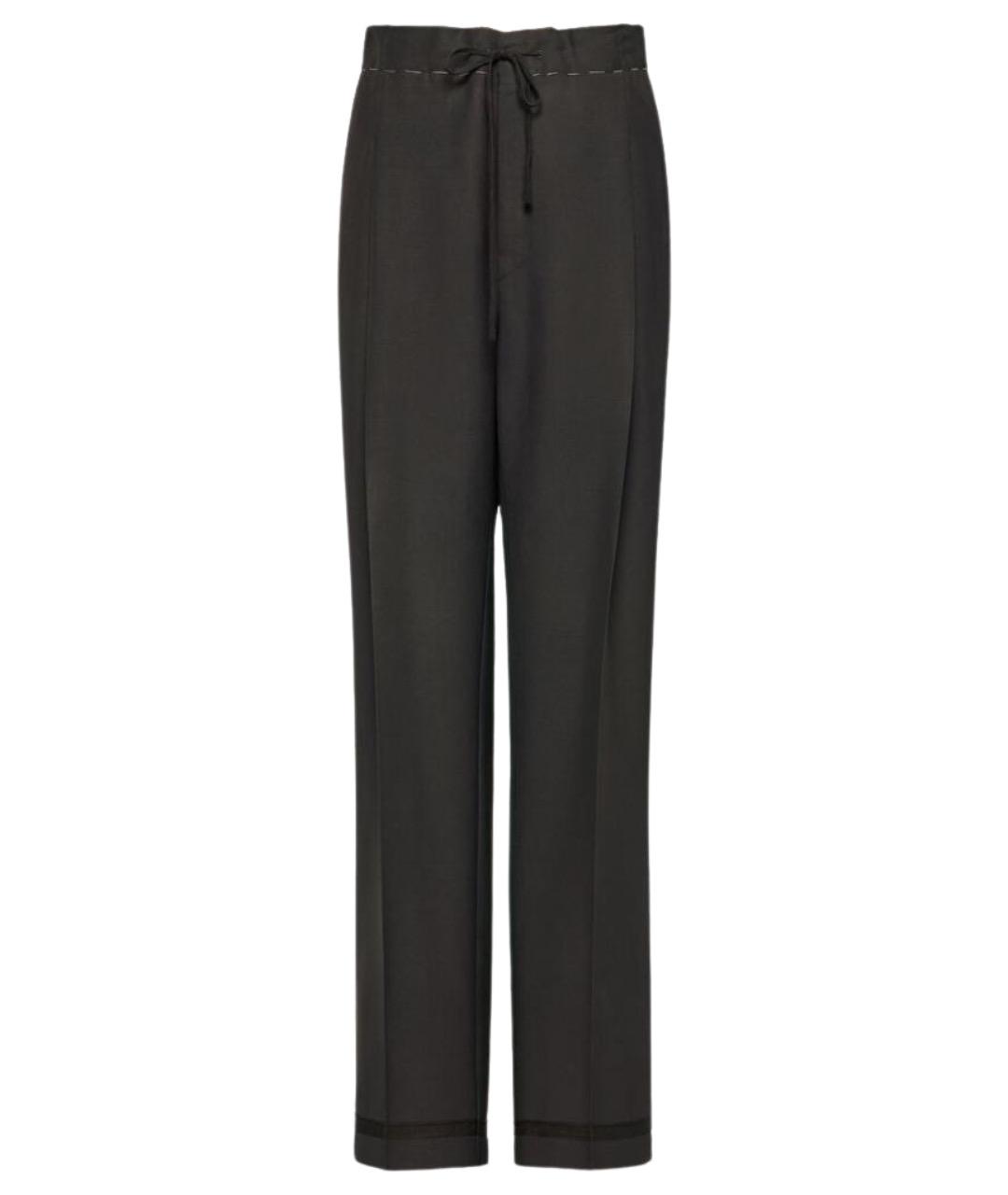 MAISON MARGIELA Черные прямые брюки, фото 1