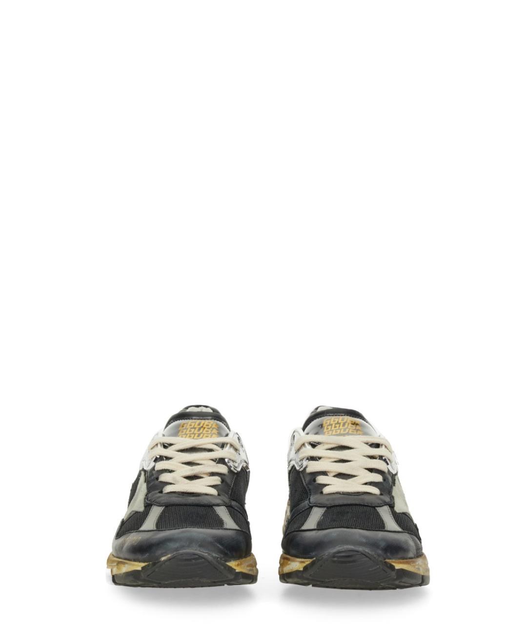 GOLDEN GOOSE DELUXE BRAND Черные кожаные кроссовки, фото 5