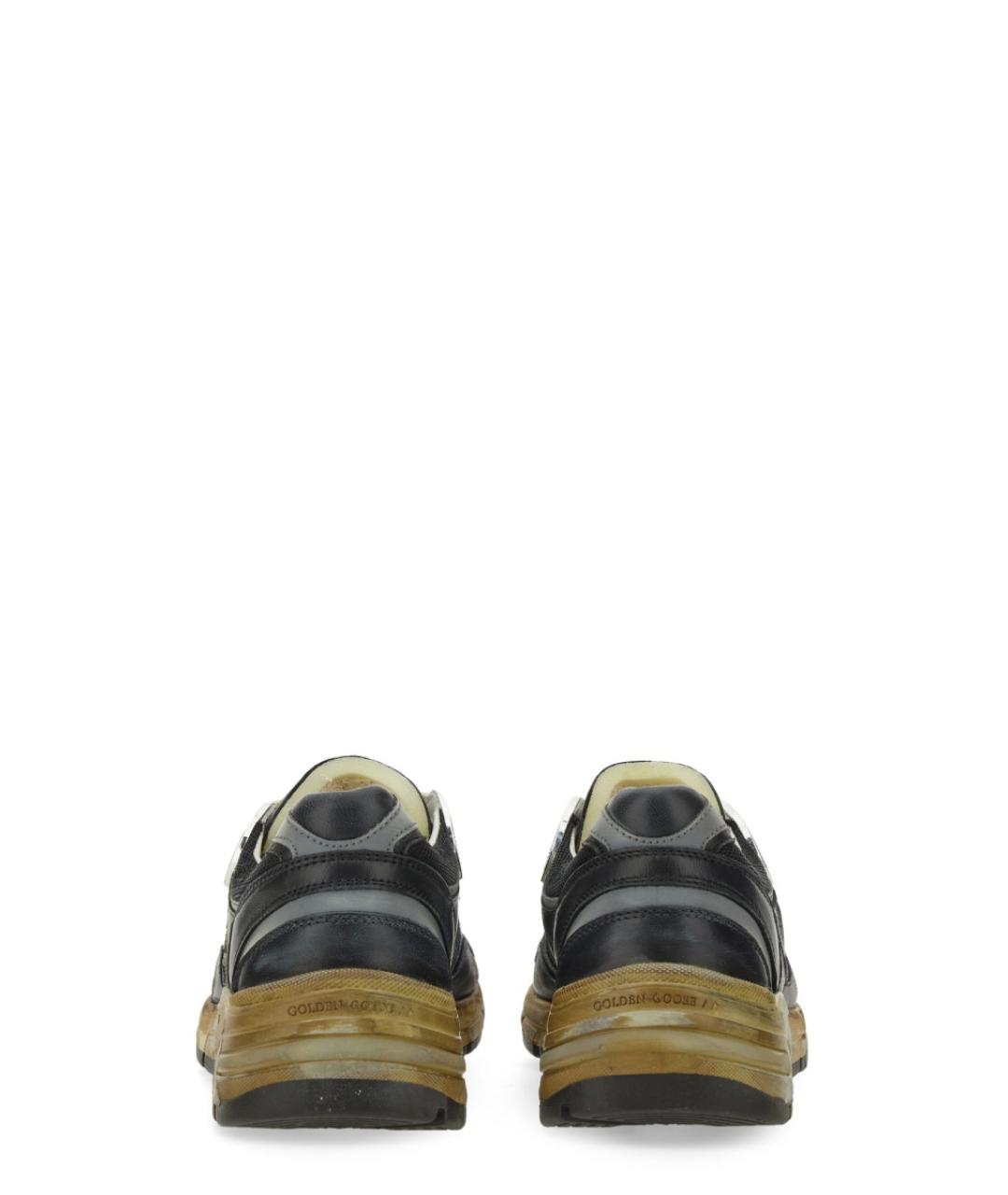 GOLDEN GOOSE DELUXE BRAND Черные кожаные кроссовки, фото 6