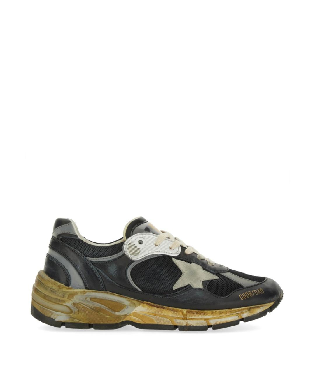 GOLDEN GOOSE DELUXE BRAND Черные кожаные кроссовки, фото 1