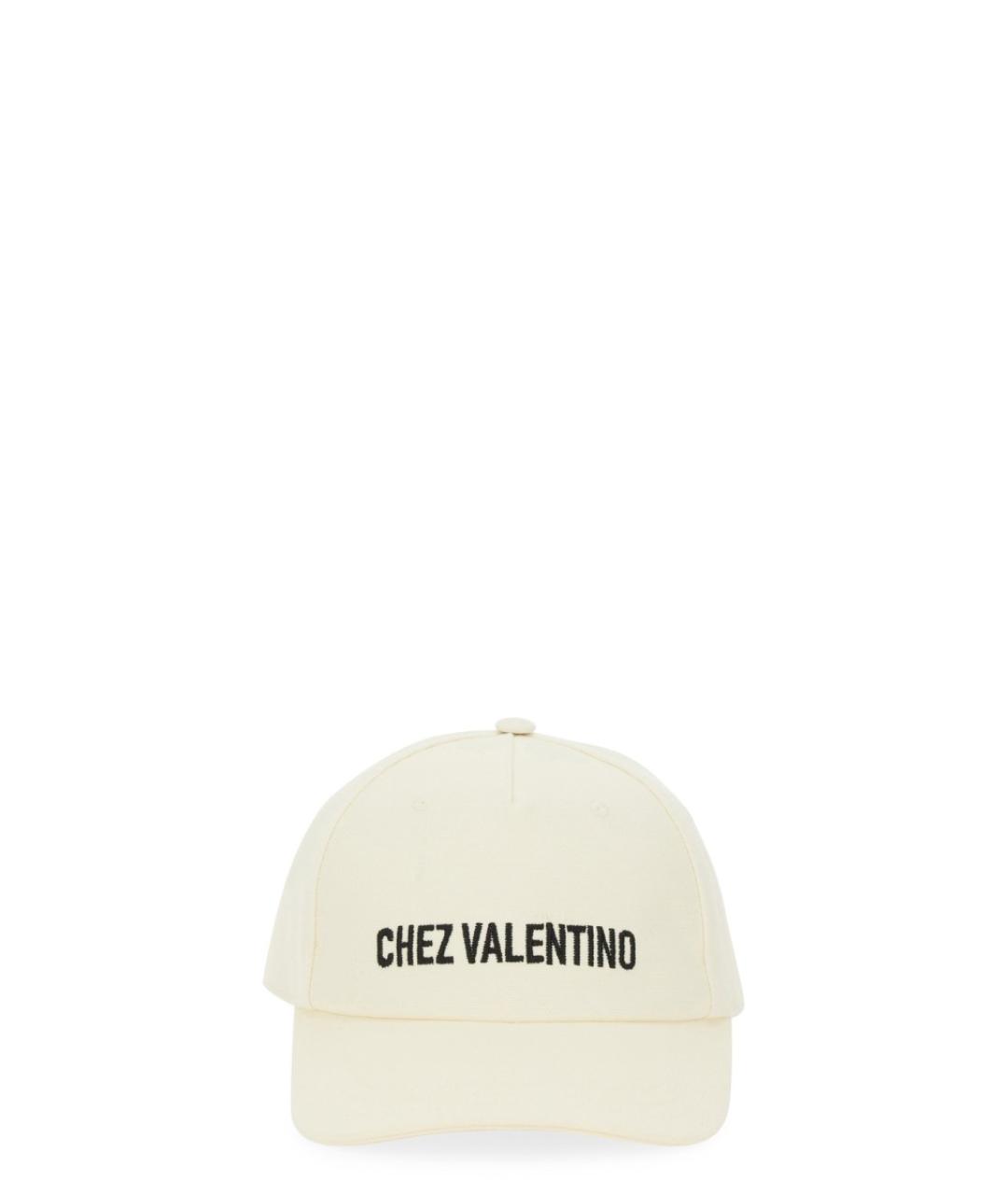VALENTINO Белая хлопковая кепка/бейсболка, фото 1