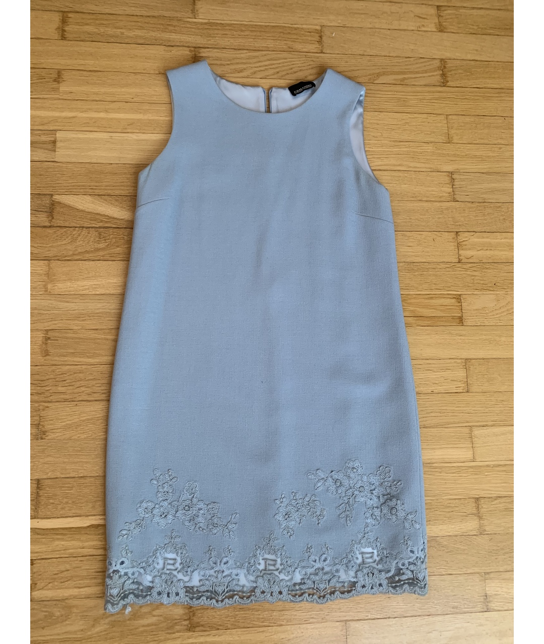 ERMANNO SCERVINO Голубое вискозное коктейльное платье, фото 3