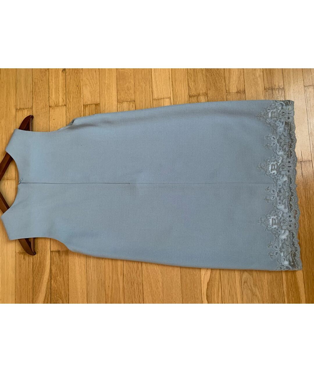 ERMANNO SCERVINO Голубое вискозное коктейльное платье, фото 9
