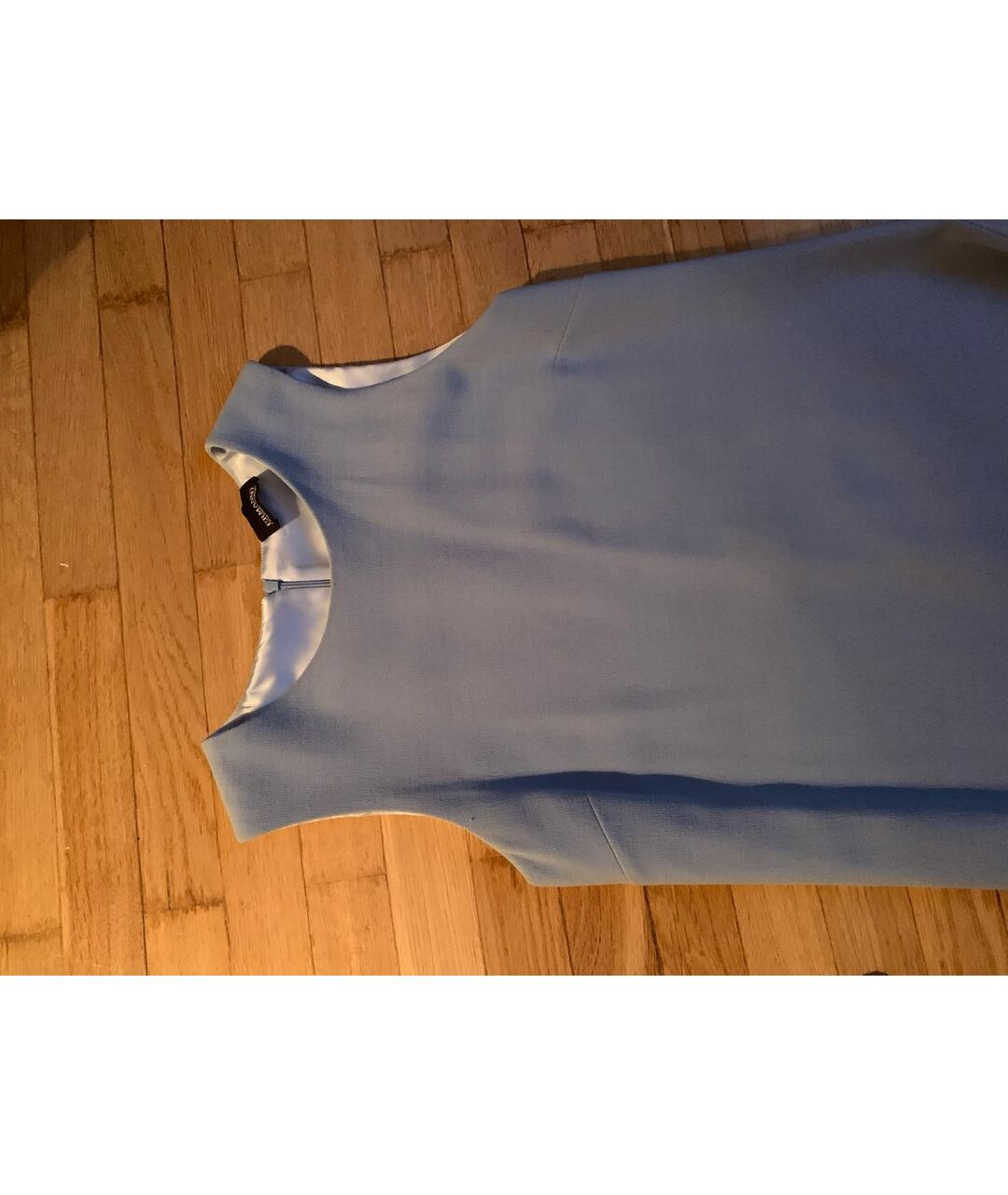 ERMANNO SCERVINO Голубое вискозное коктейльное платье, фото 5