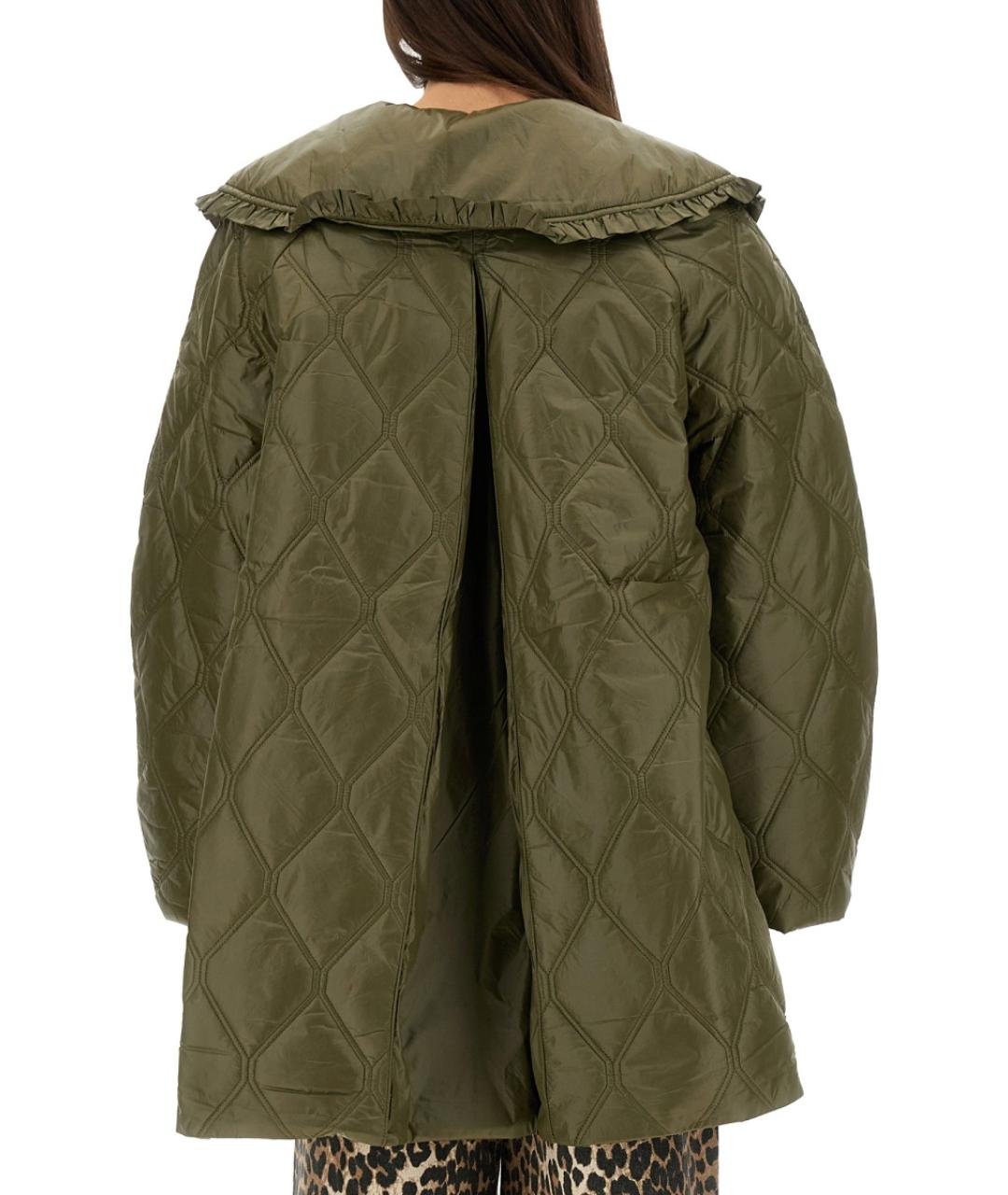 GANNI Зеленая полиамидовая куртка, фото 3