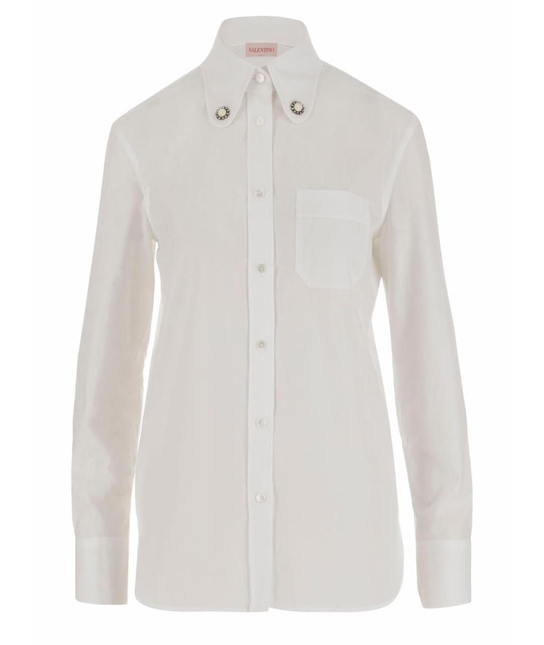 VALENTINO Белая хлопковая рубашка, фото 1