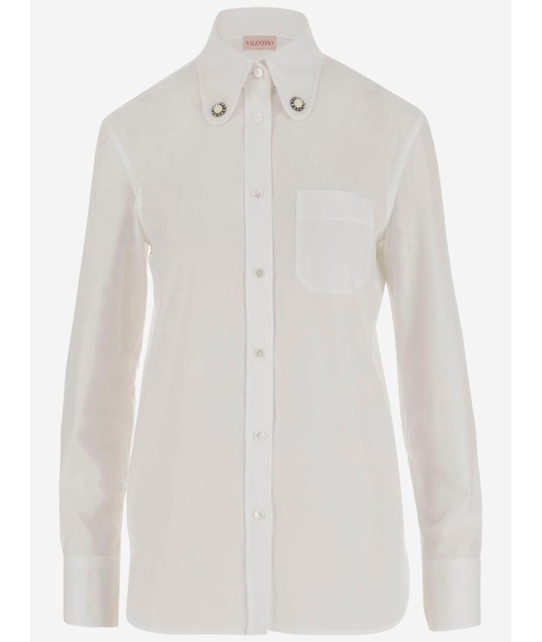 VALENTINO Белая хлопковая рубашка, фото 6