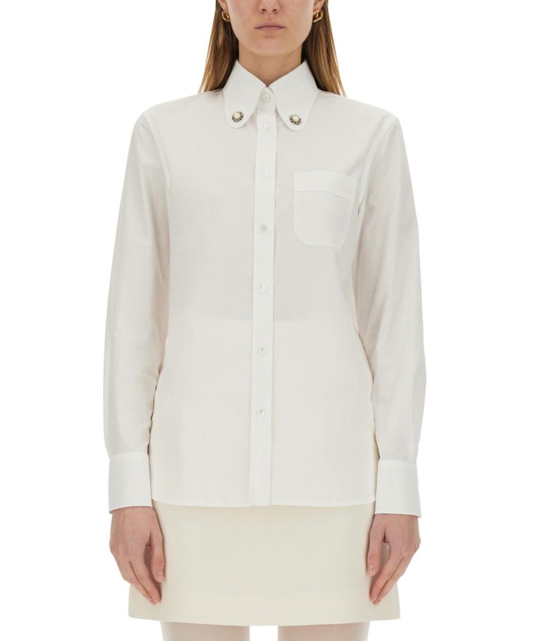 VALENTINO Белая хлопковая рубашка, фото 2