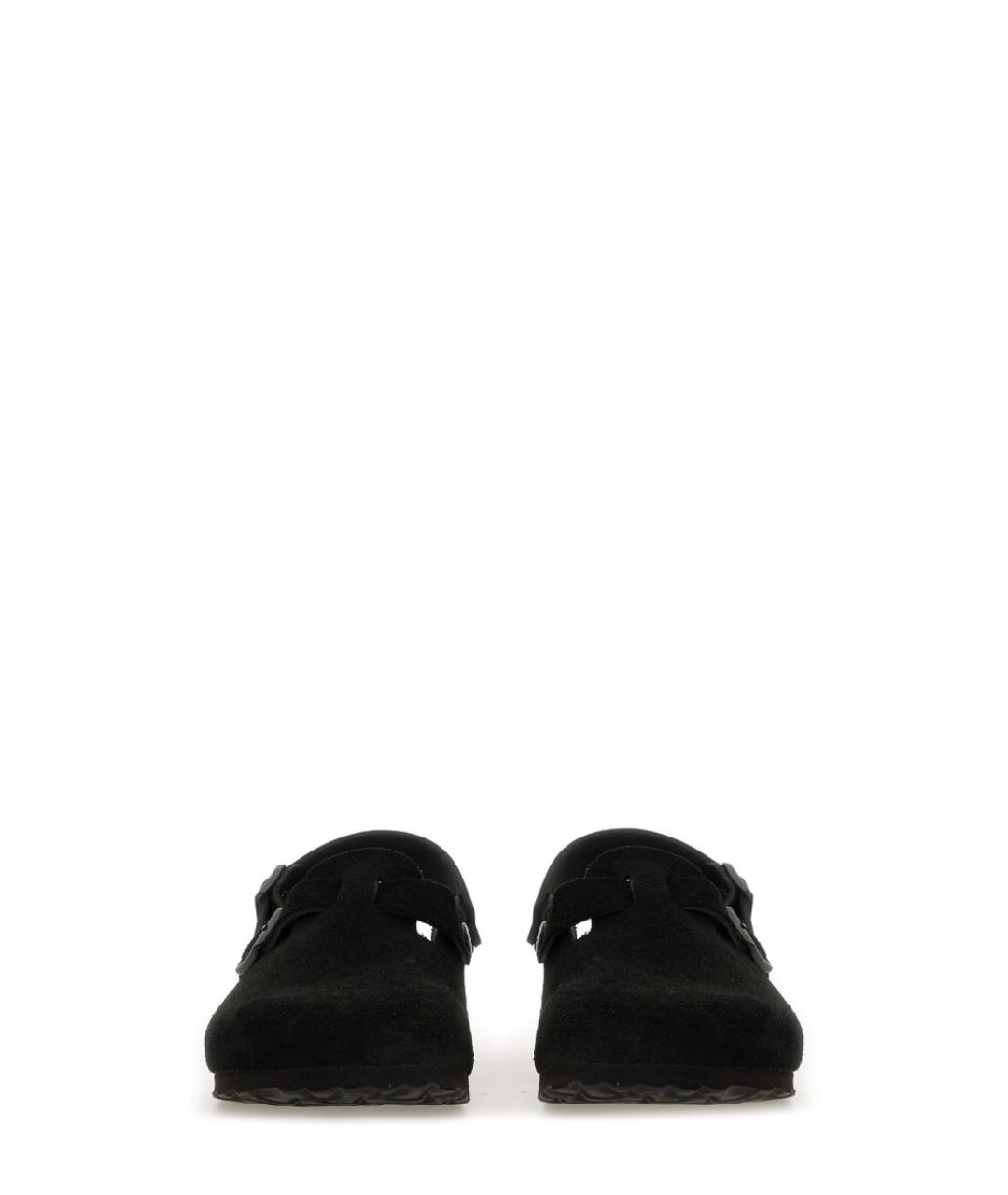 BIRKENSTOCK Черные замшевые сабо, фото 4