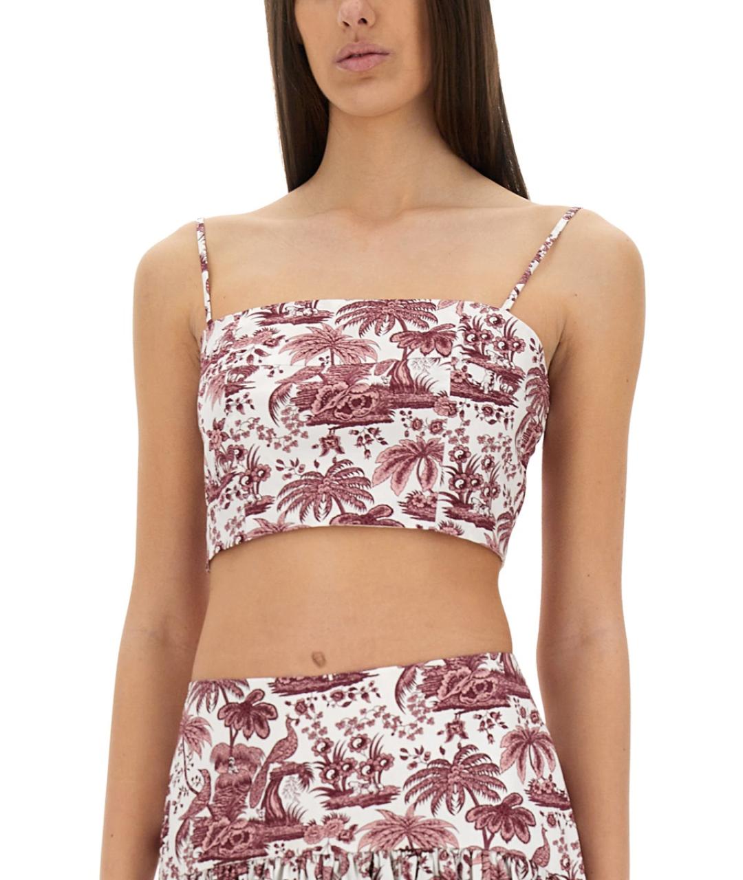 STAUD Бордовая хлопковая майка, фото 5